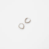 Classic Pointed Hoop Silver