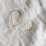 Dainty Crossed-Arch Threader - LLUME Jewelry