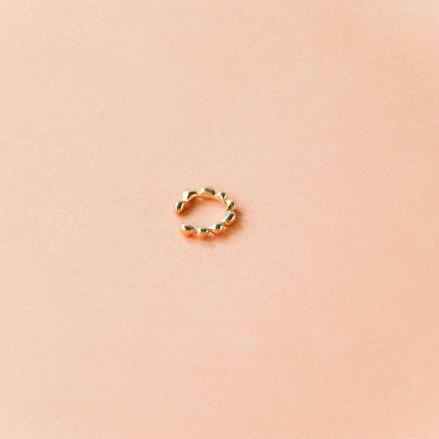Gold earrings Hearth Cuff - LLUME Jewelry
