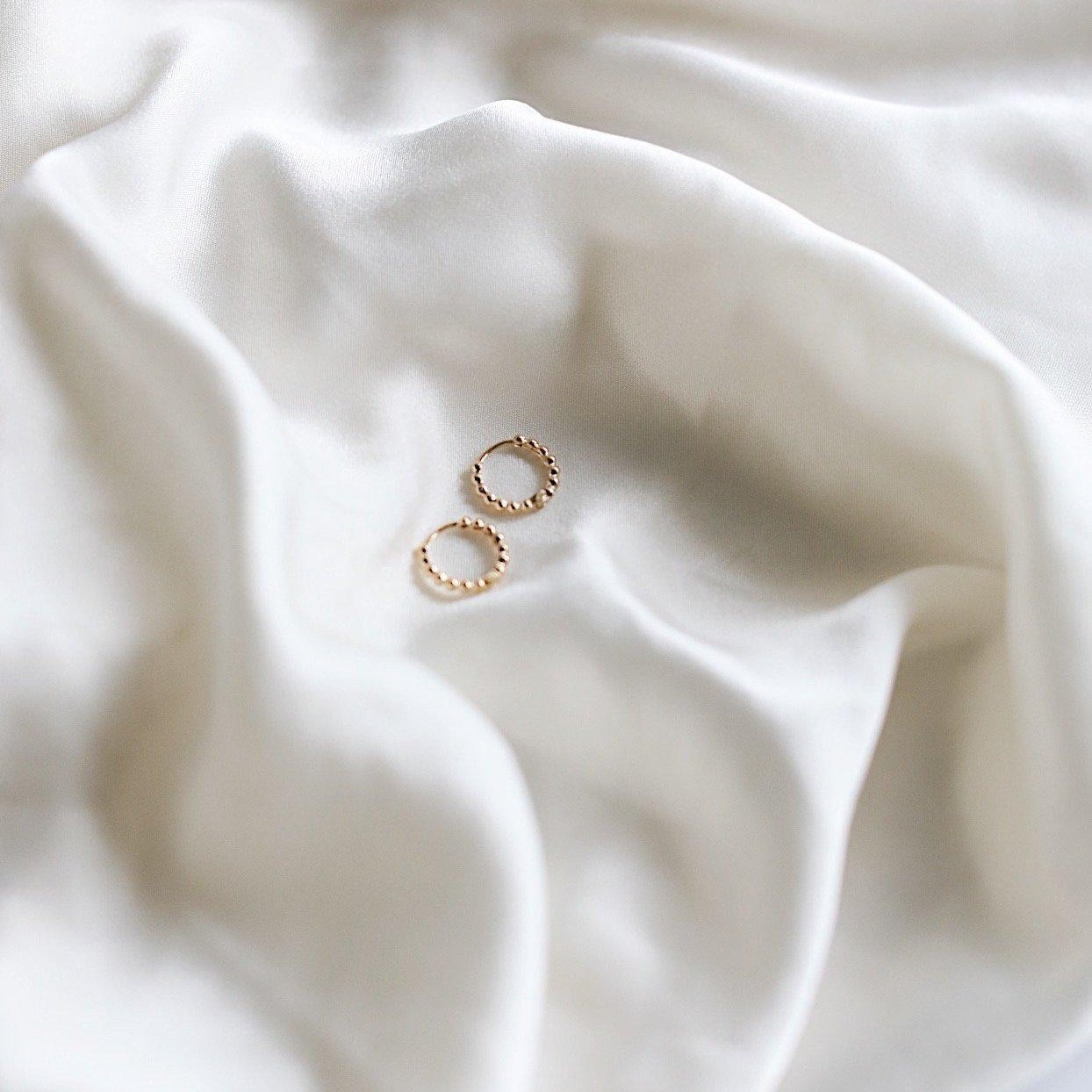 Prosecco Beaded Hoop - LLUME Jewelry