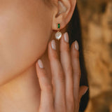 Moonlit Pearl Drop Earrings