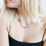 Herringbone Snake Chain - LLUME Jewelry